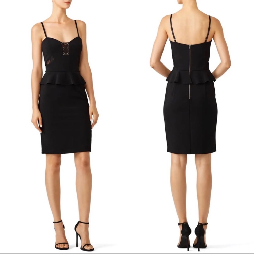 Parker black bodycon dress